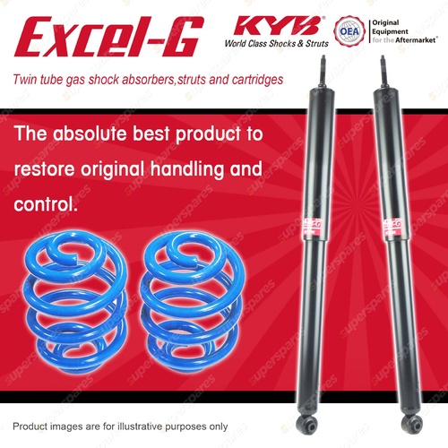 Rear KYB EXCEL-G Shocks Sport Low Coil Springs for HOLDEN Commodore VN VP FWD