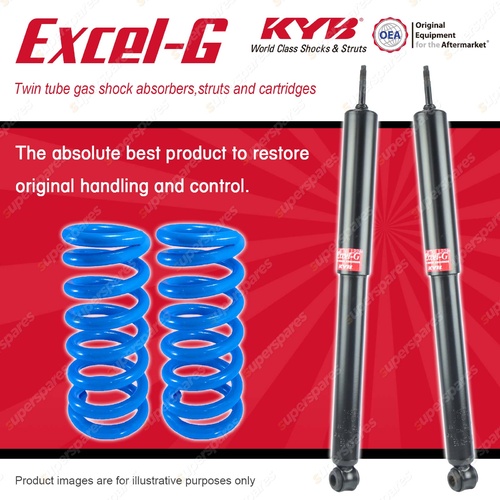 Rear KYB EXCEL-G Shock Absorbers Raised Coil Springs for HOLDEN Commodore VR VS