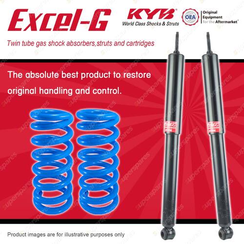 Rear KYB EXCEL-G Shocks + Sport Low Coil Springs for HOLDEN Commodore VK VL