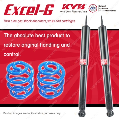 Rear KYB EXCEL-G Shocks + Sport Low Coil Springs for HOLDEN Commodore VN VP FWD