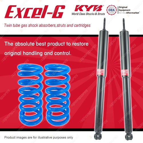 Rear KYB EXCEL-G Shock Absorbers + Raised Coil Springs for TOYOTA Tercel AL25