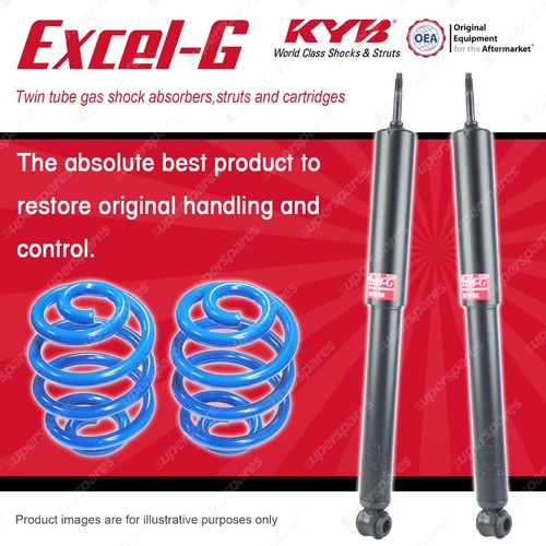 Rear KYB EXCEL-G Shocks Sport Low Coil Springs for HOLDEN Commodore VN VP