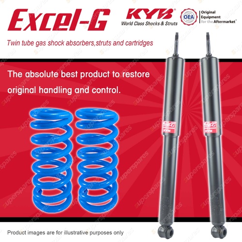 Rear KYB EXCEL-G Shocks Sport Low Coil Springs for HOLDEN Commodore VB VC VH