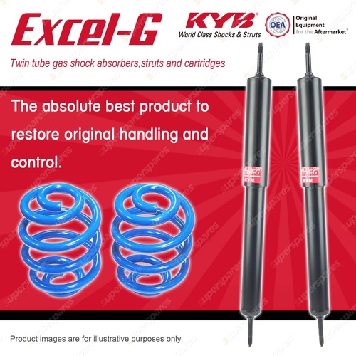 Rear KYB EXCEL-G Shocks Super Low Coil Springs for FORD Falcon XR XT XW XY