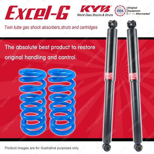 Rear KYB EXCEL-G Shocks HD Raised Coil Springs for NISSAN Pathfinder D21