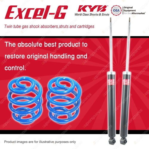 Rear KYB EXCEL-G Shock Absorbers + Super Low Coil Springs for FORD Focus LR