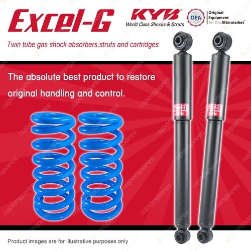 Rear KYB EXCEL-G Shocks Raised Coil Springs for MERCEDES BENZ Vito 108D 638