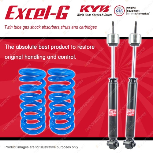 Rear KYB EXCEL-G Shock Absorbers + Standard Coil Springs for FORD Falcon XF