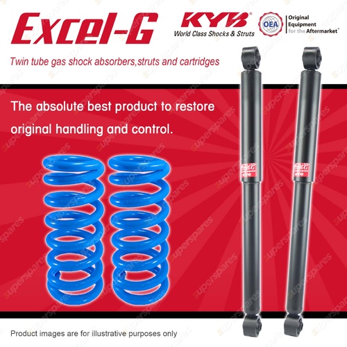 Rear KYB EXCEL-G Shocks HD Raised Coil Springs for NISSAN Pathfinder R50 FWD