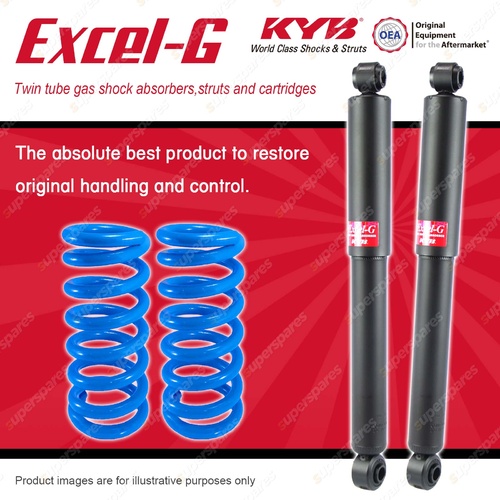 Rear KYB EXCEL-G Shock Absorbers Raised Coil for MITSUBISHI Pajero NF NG