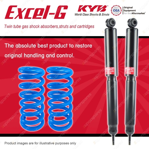 Rear KYB EXCEL-G Shock Absorbers + STD Coil Springs for TOYOTA Tarago TCR10R