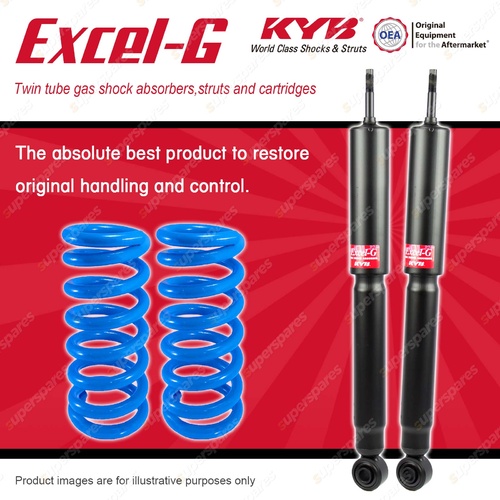 Rear KYB EXCEL-G Shock Absorbers + Raised Coil Springs for KIA Carnival KV11