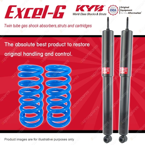 Rear KYB EXCEL-G Shock Absorbers + Raised Coil Springs for SSANGYONG Musso