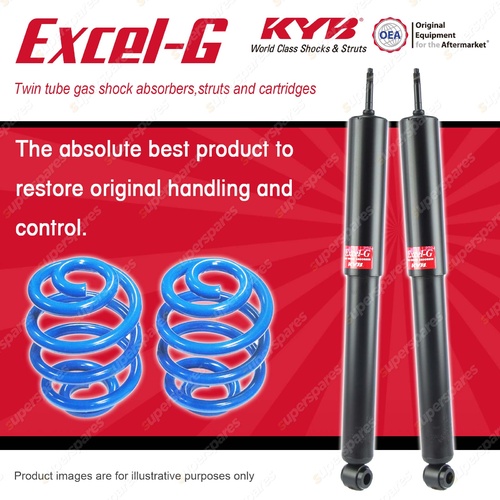 Rear KYB EXCEL-G Shocks Sport Low Coil Springs for HOLDEN Commodore VG VR