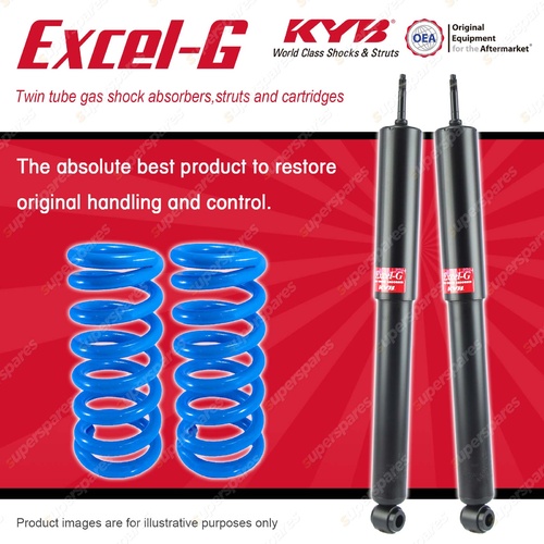 Rear KYB EXCEL-G Shock Absorbers STD Coil Springs for HOLDEN Commodore VG VR VS