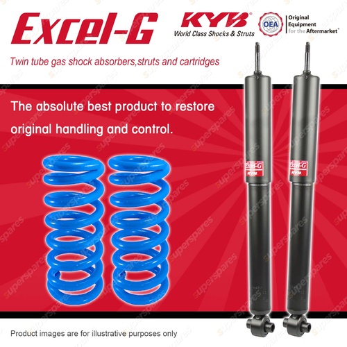 Rear KYB EXCEL-G Shocks Raised Coil Springs for HOLDEN Commodore VT VX VY VY VZ
