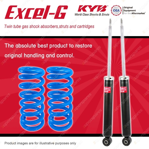 Rear KYB EXCEL-G Shock Absorbers Sport Low Coil Springs for VOLKSWAGEN Passat 3C