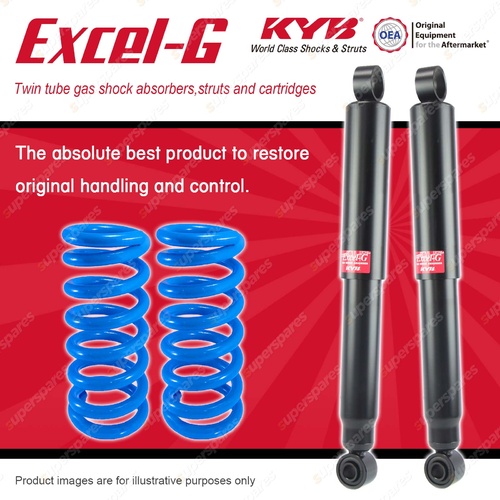 Rear KYB EXCEL-G Shock Absorbers + Raised Coil for NISSAN Patrol GU