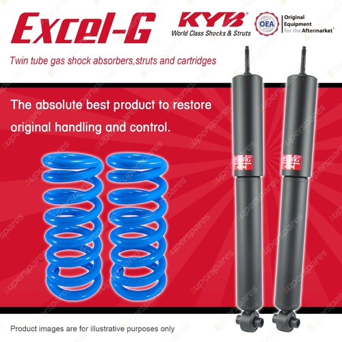Rear KYB EXCEL-G Shocks Raised Coil Springs for HOLDEN Commodore VY VZ