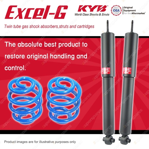 Rear KYB EXCEL-G Shocks Sport Low + Coil Springs for HOLDEN Commodore VY VZ