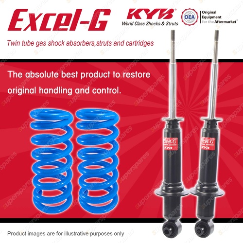 Rear KYB EXCEL-G Shocks Coil Springs for HOLDEN Commodore VE Statesman WM FWD