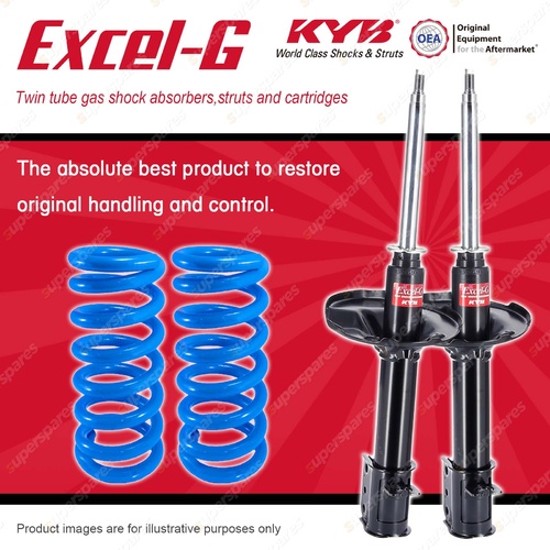 Rear KYB EXCEL-G Shock Absorbers + Coil Springs for MAZDA 626 GD Sedan