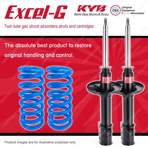 Rear KYB EXCEL-G Shocks Coil Springs for MAZDA 626 GE Sedan 01/1992-06/1994