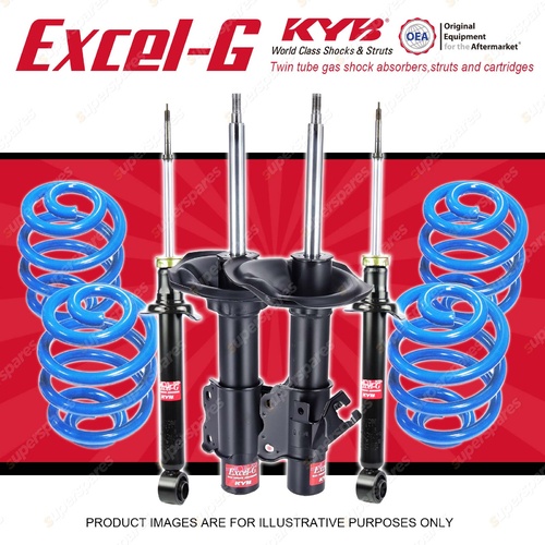 4x KYB EXCEL-G Shock Absorbers + Sport Low Coil Springs for NISSAN Silvia S13