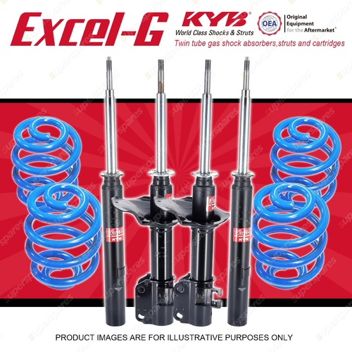 4x KYB EXCEL-G Shock Absorbers + Sport Low Coil Springs for HOLDEN Barina MF MH