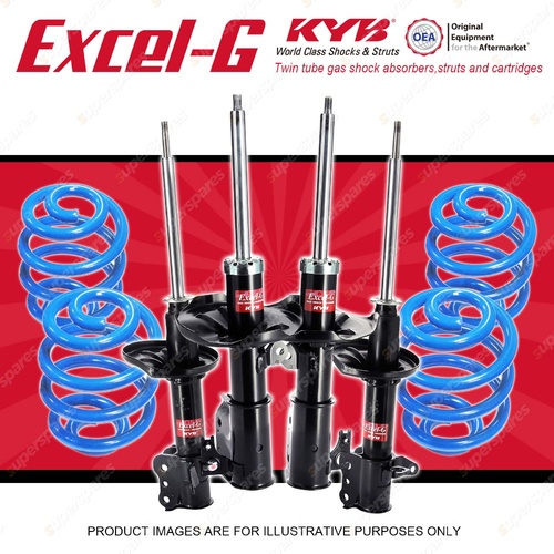 4x KYB EXCEL-G Shock Absorbers + Sport Low Coil Springs for FORD Laser KN