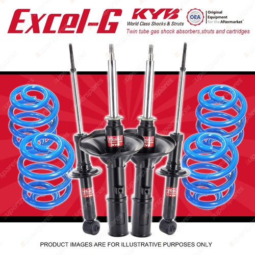 4x KYB EXCEL-G Shocks + Sport Low Coil Springs for MITSUBISHI Galant HG HH