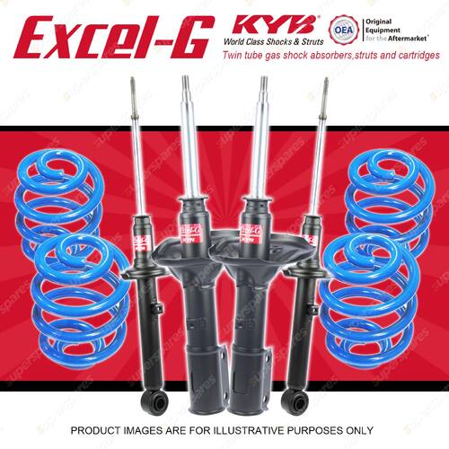4x KYB EXCEL-G Shock Absorbers + Sport Low Coil Springs for MITSUBISHI Galant HH