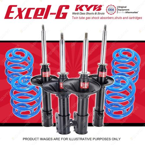 4x KYB EXCEL-G Shock Absorbers + Sport Low Coil Springs for MAZDA MX-6 GE