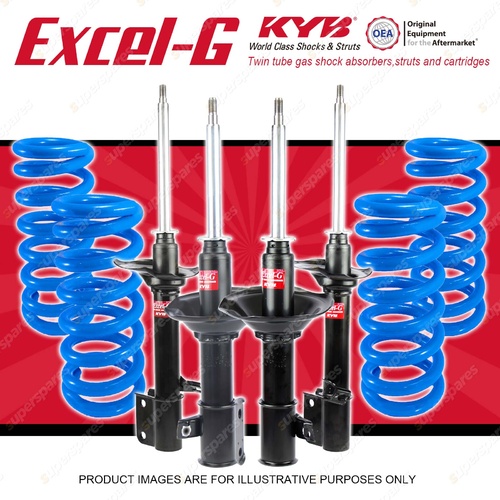 4x KYB EXCEL-G Shock Absorbers + Lovells STD Coil Springs for SUBARU Liberty BG6