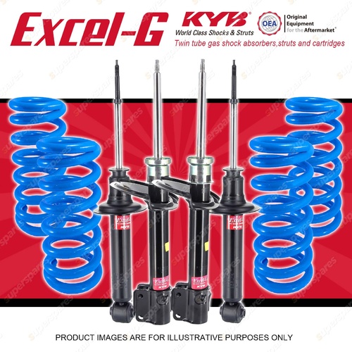 4x KYB EXCEL-G Shock Absorbers + Lovells STD Coil Springs for HYUNDAI Sonata Y3