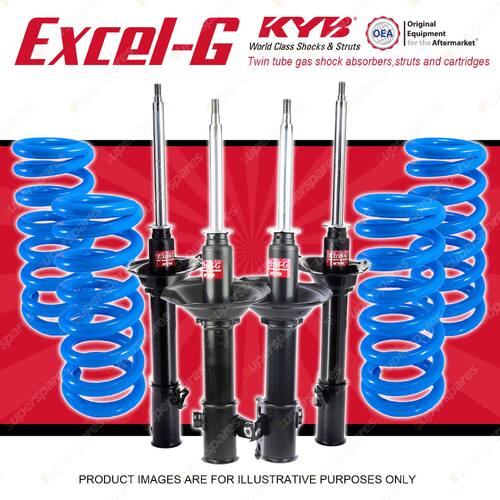 4x KYB EXCEL-G Shock Absorbers + Raised Coil Springs for SUBARU Forester SF5