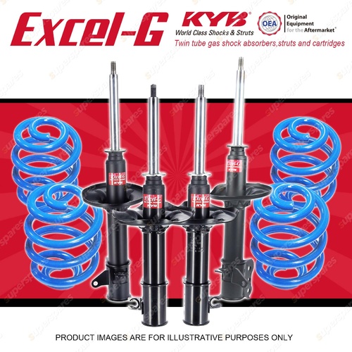 4x KYB EXCEL-G Shock Absorbers + Lovells Sport Low Coil Springs for MAZDA 626 GF