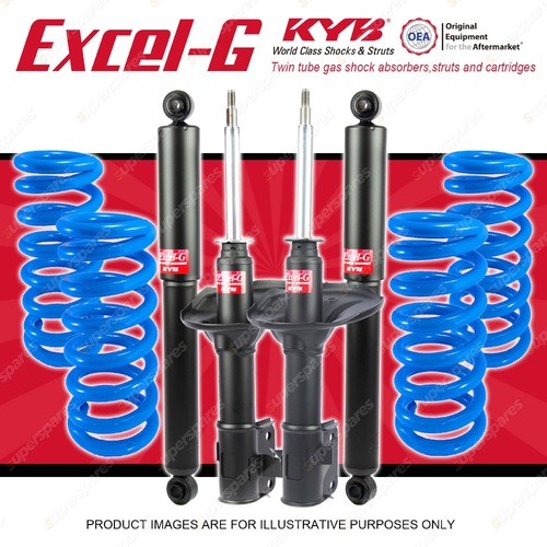 4x KYB EXCEL-G Shock Absorbers + Raised Coil for MITSUBISHI Verada KE KF Wagon