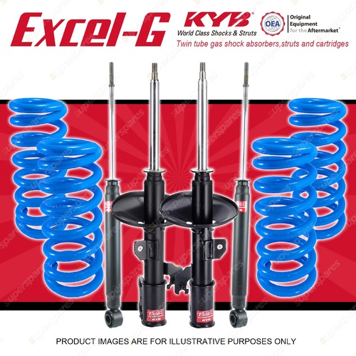 4x KYB EXCEL-G Shock Absorbers + STD Coil Springs for TOYOTA Tarago ACR30R