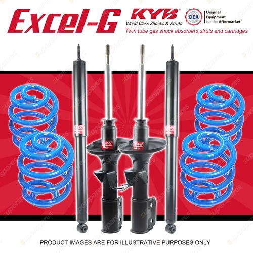 4x KYB EXCEL-G Shocks Super Low Coil Springs for HOLDEN Commodore VR VS Sedan V8