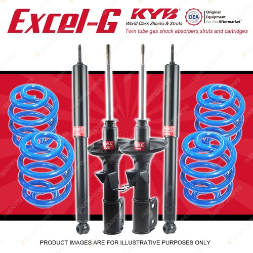 4x KYB EXCEL-G Shocks Super Low Coil Springs for HOLDEN Commodore VR VS Wagon V8