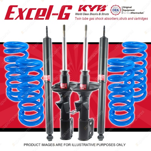 4x KYB EXCEL-G Shock Absorbers + Coil Springs for HOLDEN Commodore VR VS FE2 V6