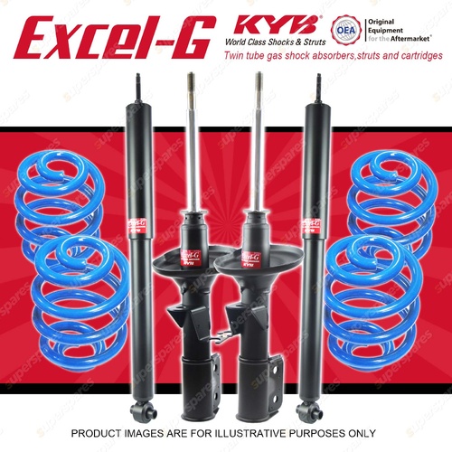 4x KYB EXCEL-G Shocks + Super Low Coil Springs for HOLDEN Commodore VR VS IRS V6