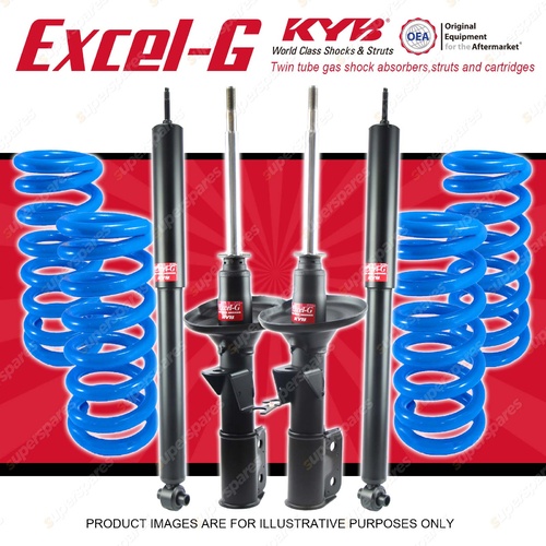 4x KYB EXCEL-G Shock Absorbers Coil Springs for HOLDEN Commodore VX Sedan V8 5.7