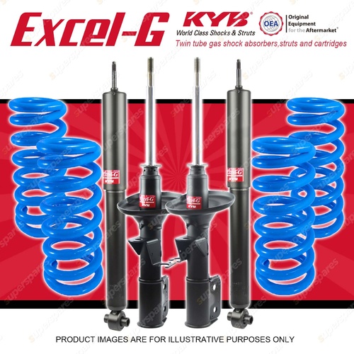 4x KYB EXCEL-G Shock Absorbers + STD Coil Springs for HOLDEN Commodore VX 5.7 V8