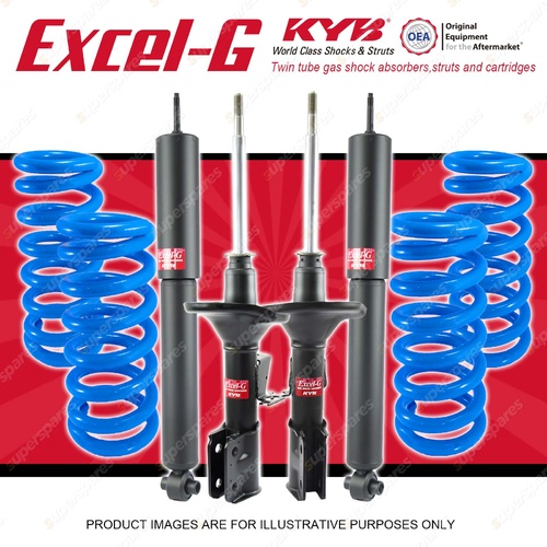 4x KYB EXCEL-G Shocks Coil Springs for HOLDEN Commodore VY Utility 5.7 V8