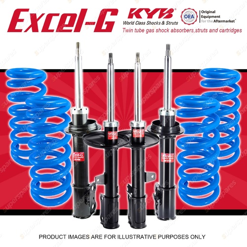 4x KYB EXCEL-G Shock Absorbers + Lovells STD Coil Springs for HOLDEN Apollo JM