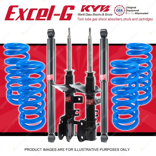 4x KYB EXCEL-G Shocks + Raised Coil Springs for NISSAN Pathfinder R50