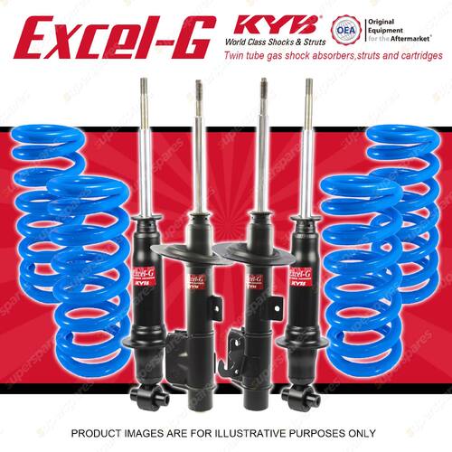 4x KYB EXCEL-G Shocks + Coil Springs for HOLDEN Commodore VE Utility 3.6 V6