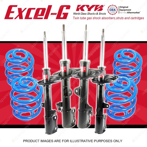 4x KYB EXCEL-G Shock Absorbers + Sport Low Coil for TOYOTA Kluger GSU40R